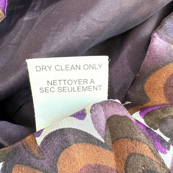 Nanette Lepore Womens Dress Size 2 100% Silk Sleeveless Keyhole Classy Purple - Picture 9 of 10